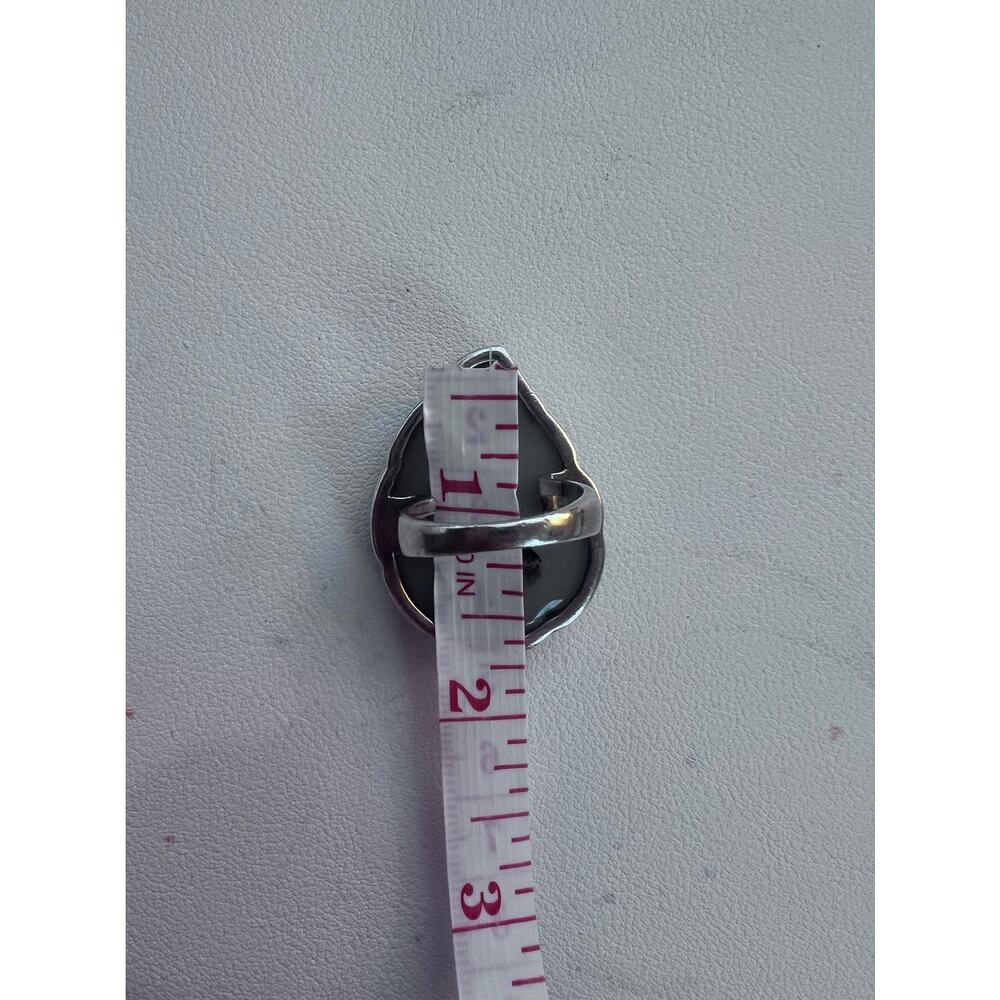 SAJEN WINDOW DRUSY FOREST SAJEN SILVER COLLECTION PLATINUM OVER SILVER RING - Picture 9 of 10